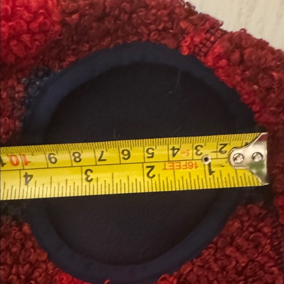 Vineyard Vines Red & Blue Checkered Buffalo Red Velvet Fleece pet vest XL fits M - Picture 8 of 8